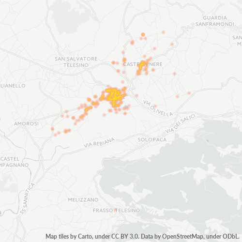 Mappa di calore per cap 82037