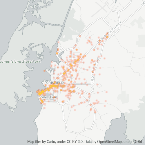 21817 Business Density Heatmap