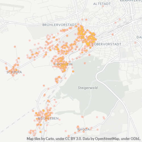 99094 Standortdichte-Heatmap