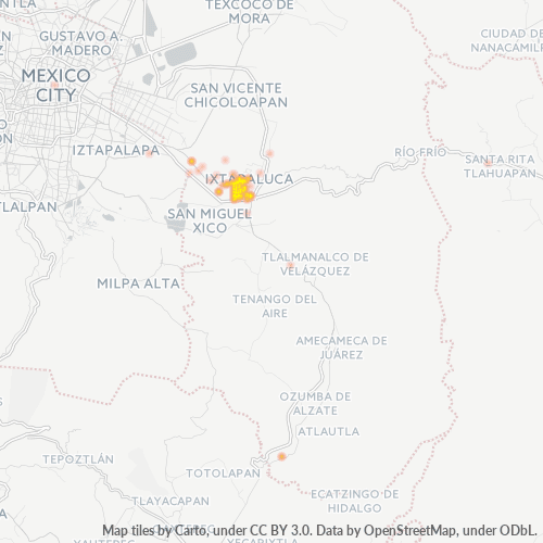56538 Mapa de calor de densidad empresarial