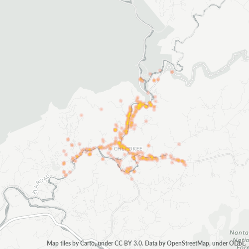 28719 Business Density Heatmap