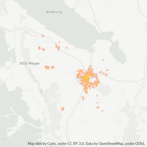 Heatmap für plz 37186