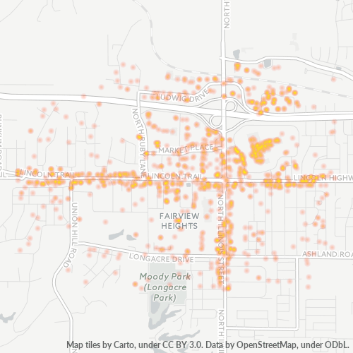62208 Business Density Heatmap