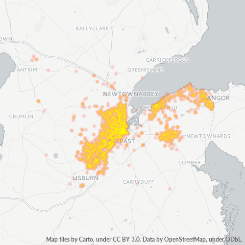 BT1 Business Density Heatmap