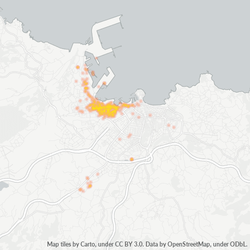 33212 Mapa de calor de densidad empresarial