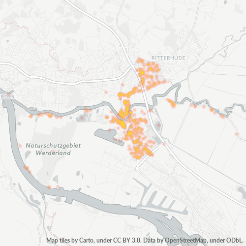 28719 Standortdichte-Heatmap