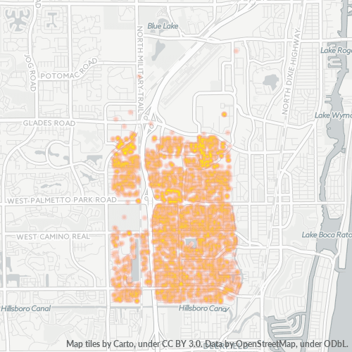 33486 Business Density Heatmap