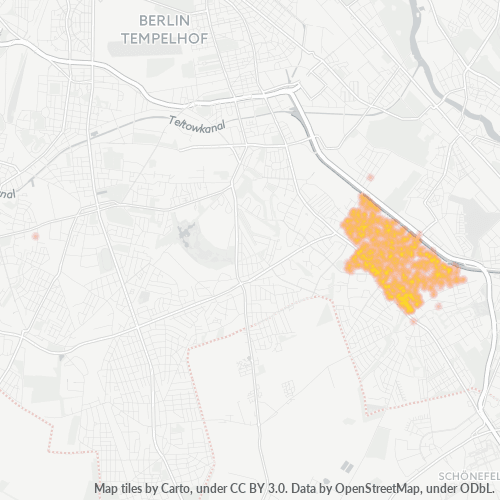Heatmap für plz 12357