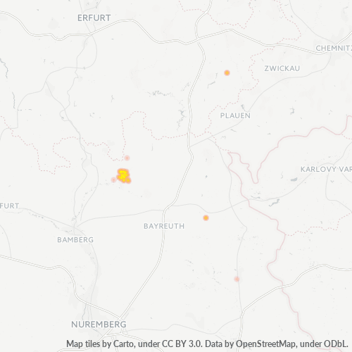 Heatmap für plz 96328