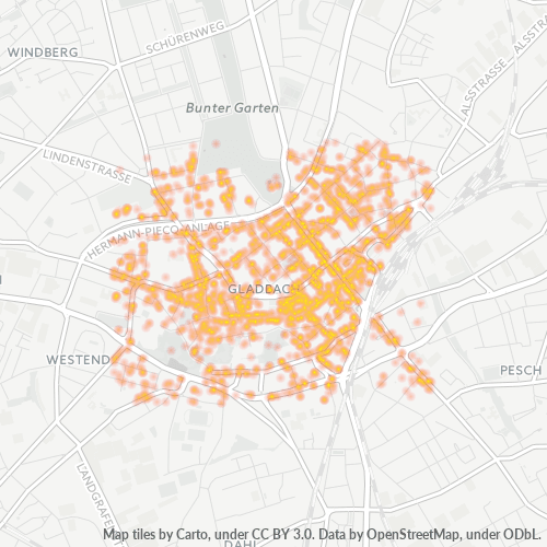 41061 Standortdichte-Heatmap