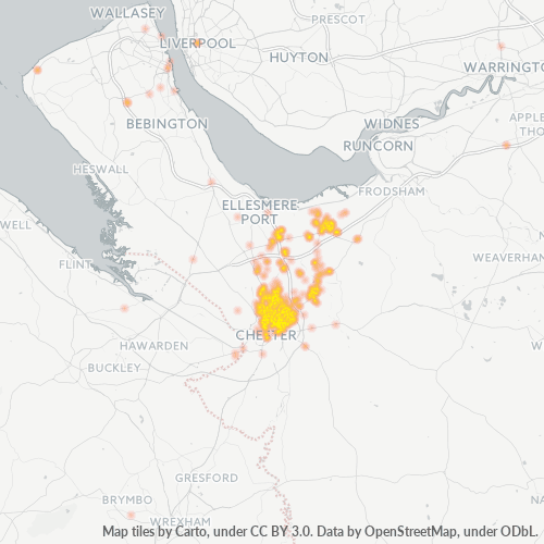 CH2 Business Density Heatmap