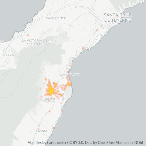 38500 Mapa de densitat de negocis 38500 Mapa de densitat de negocis