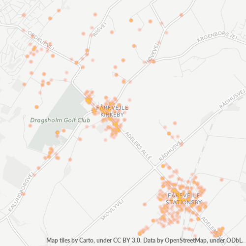4540 Heatmap over forretningstæthed