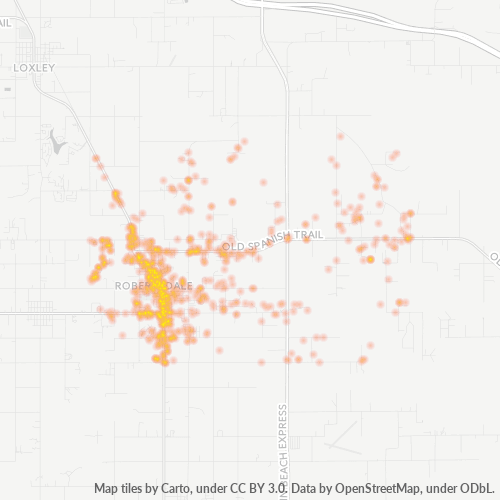 36567 Business Density Heatmap