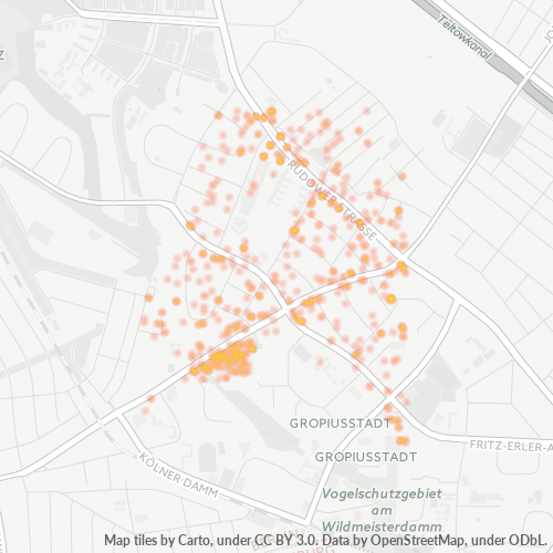 Heatmap für plz 12351