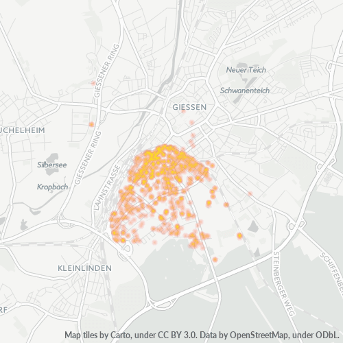 Heatmap für plz 35392