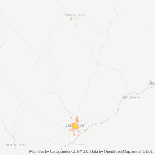 75020-000 Mapa de calor de densidad empresarial