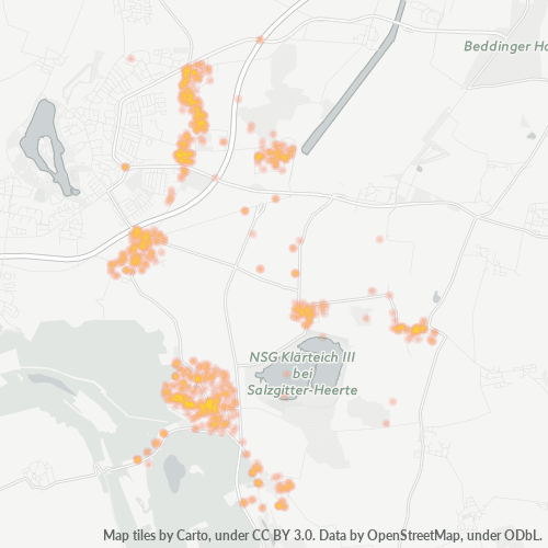 Heatmap für plz 38229
