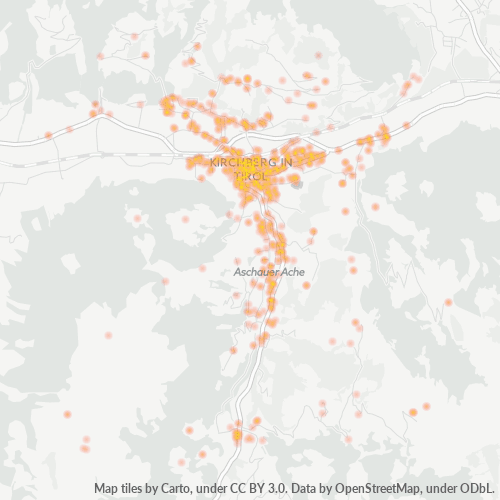 6365 Standortdichte-Heatmap