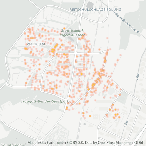 Heatmap für plz 76139