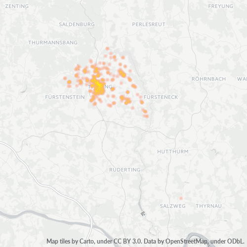 Heatmap für plz 94104