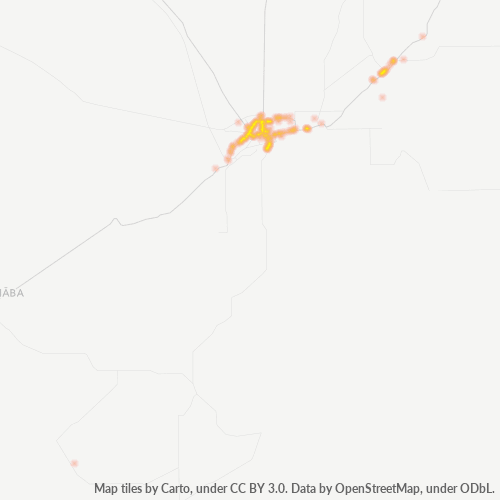 64100 Business Density Heatmap