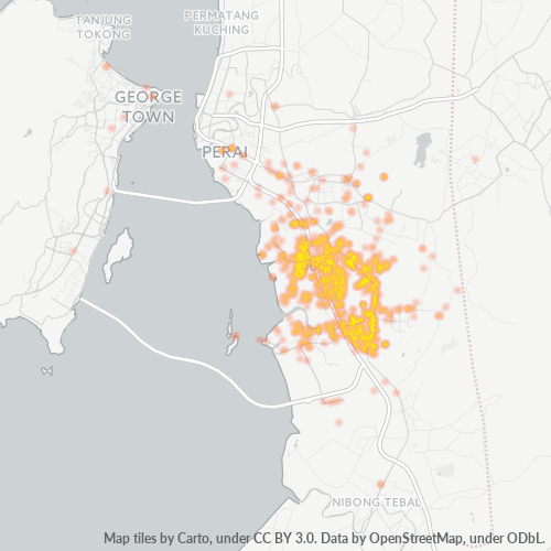 14100 Business Density Heatmap