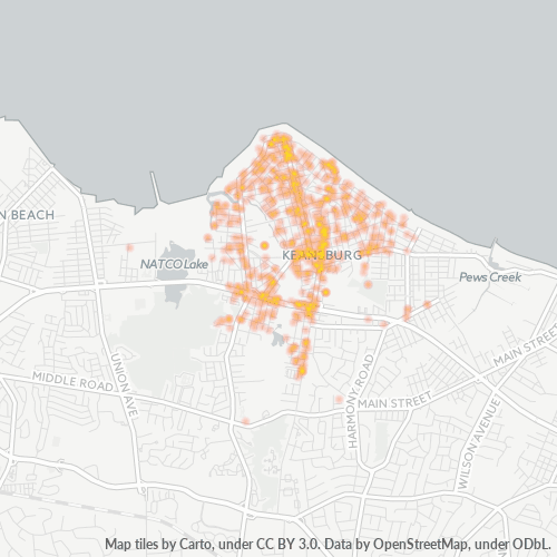 07734 Business Density Heatmap