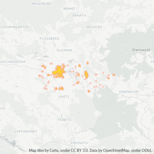 Heatmap für plz 95478