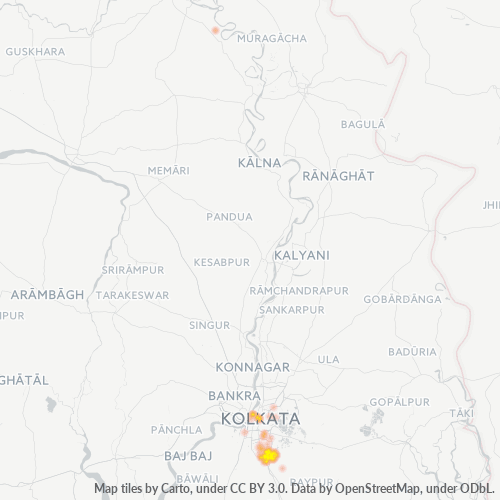 700094 व्यावसायिक घनत्व हीटमैप
