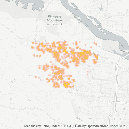 72223 Business Density Heatmap