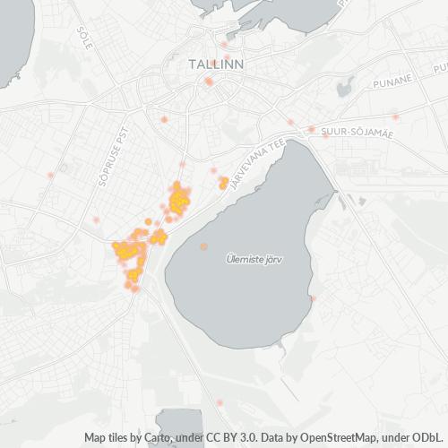 11314 Äritegevuse tiheduse kaart