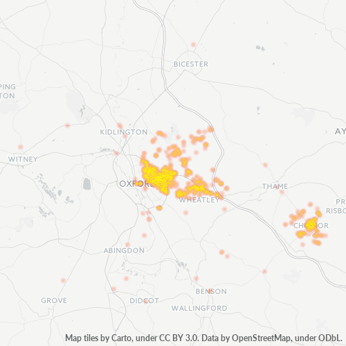 OX3 Business Density Heatmap