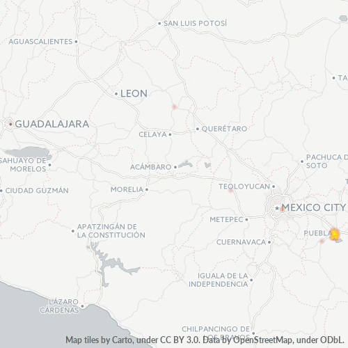 72430 Mapa de calor de densidad empresarial