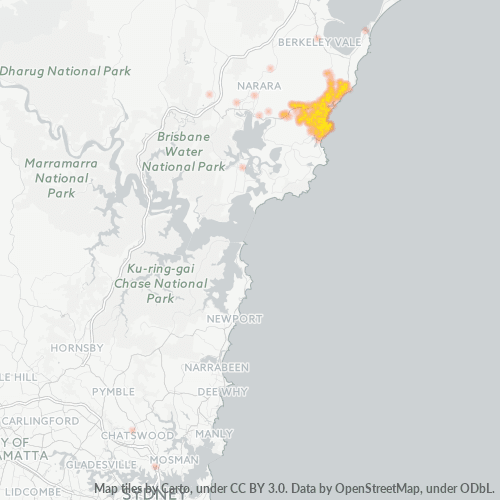 2260 Business Density Heatmap