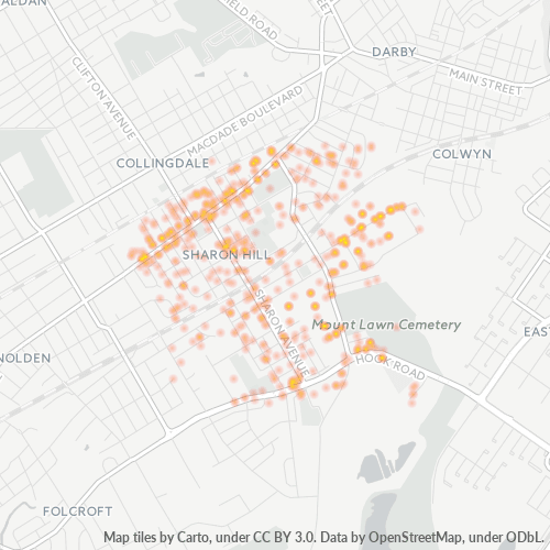 19079 Business Density Heatmap