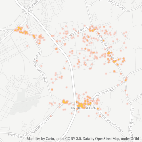 23875 Business Density Heatmap