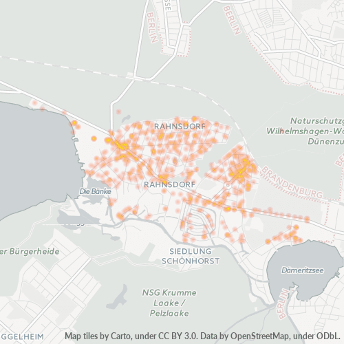 Heatmap für plz 12589