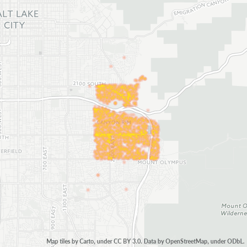 84109 Business Density Heatmap