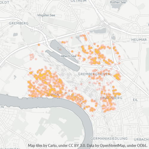 Heatmap für plz 51149