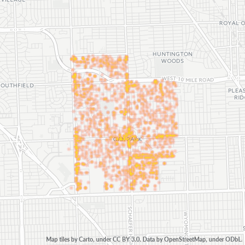 48237 Business Density Heatmap