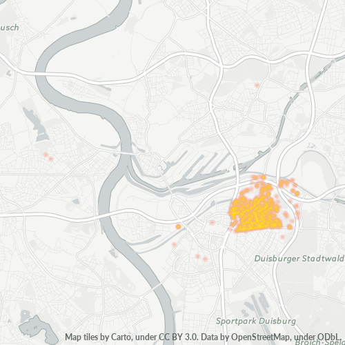 47058 Standortdichte-Heatmap