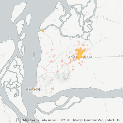 67030-000 Heatmap de Densidade da Empresa