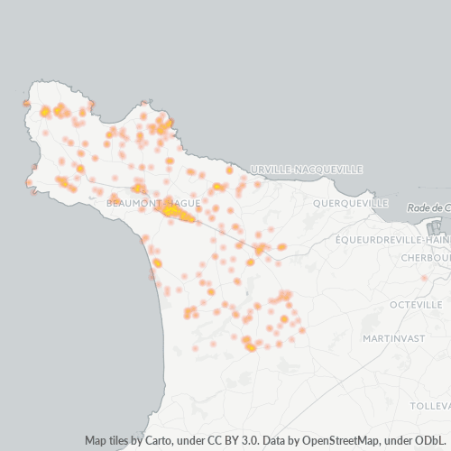 50440 Thermocarte de densité d'activité