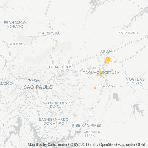 08587-000 Heatmap de Densidade da Empresa