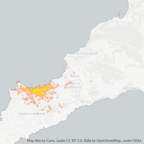 Mappa di calore per cap 80067
