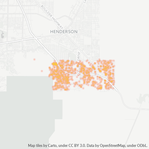 89002 Business Density Heatmap