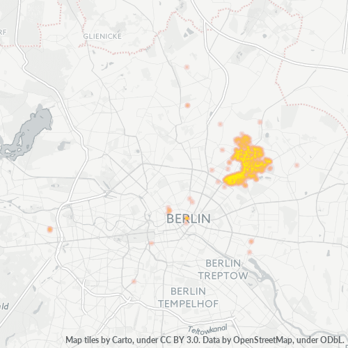 Heatmap für plz 13088