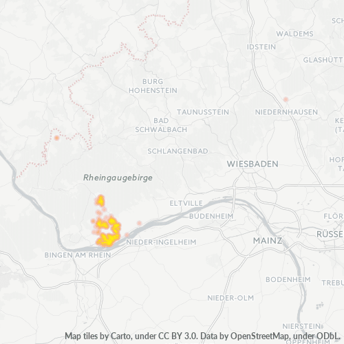 Heatmap für plz 65366