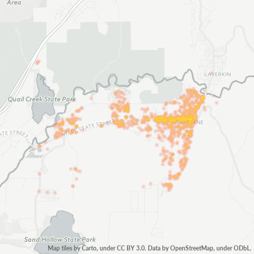 84737 Business Density Heatmap